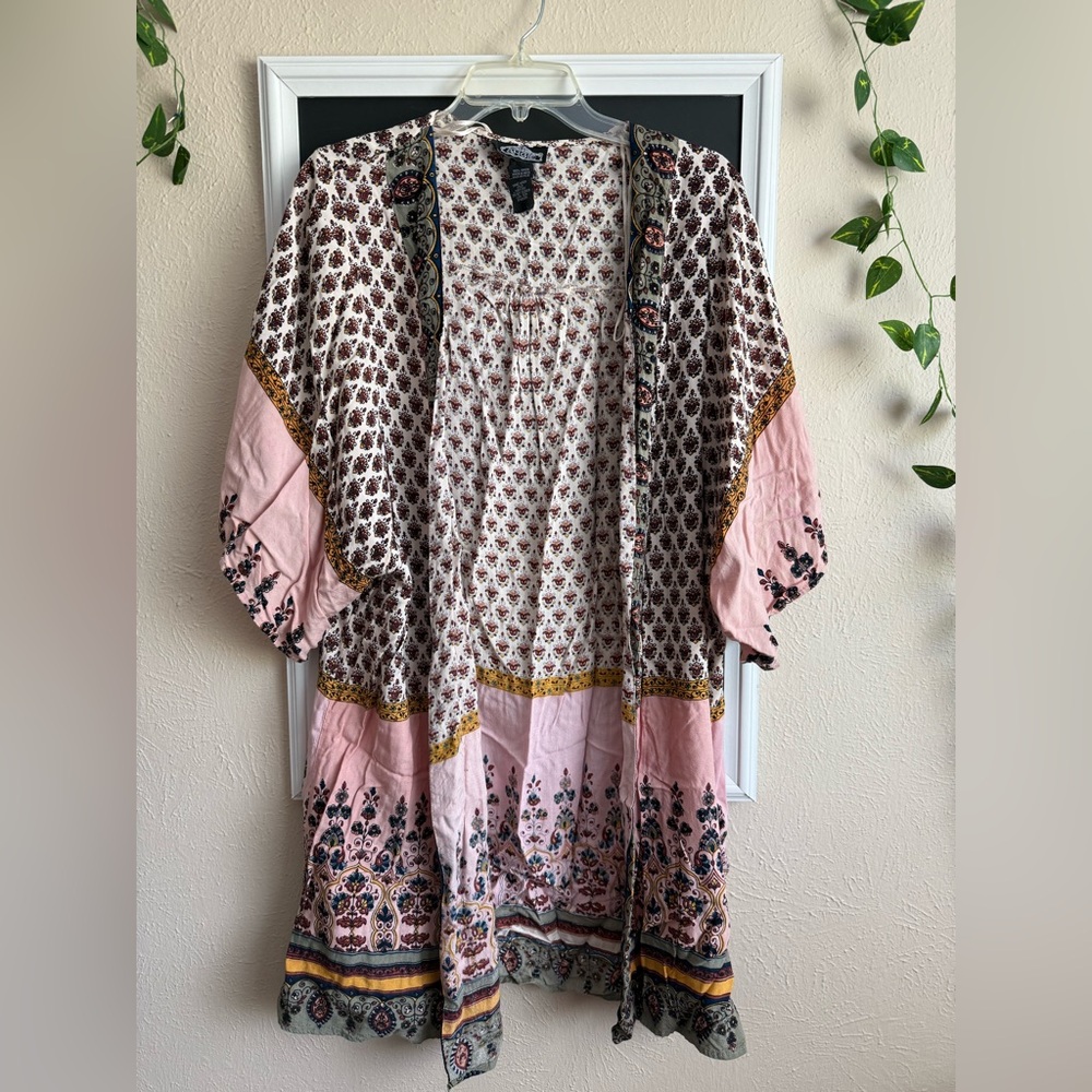 Angie Floral and Geometric Print Wrap